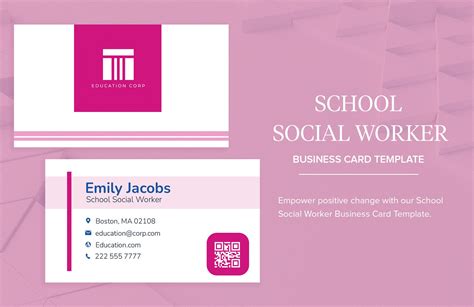 Social Work Business Cards .